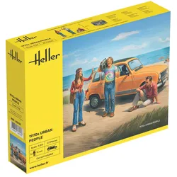 Heller 1970s Urban People Figuren-Set 1:24 Modellbau-Zubehör mit 3 Figuren
