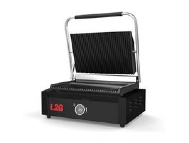 Grill Panini Simple Rainuré Noir Commande Digitale - 2 2 kW - L2G
