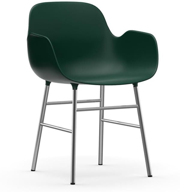 Normann Copenhagen Armlehnstuhl (Wunschfarbe im Bemerkungsfeld angeben, sch... Wunschfarbe im Bemerkungsfeld angeben   schwarz   Metall   Sørensen Læder Tango Leder