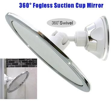 Perfect Picks Market Fogless Shower Mirror With Suction Cup Holder For Makeup & Shaving 1pcs