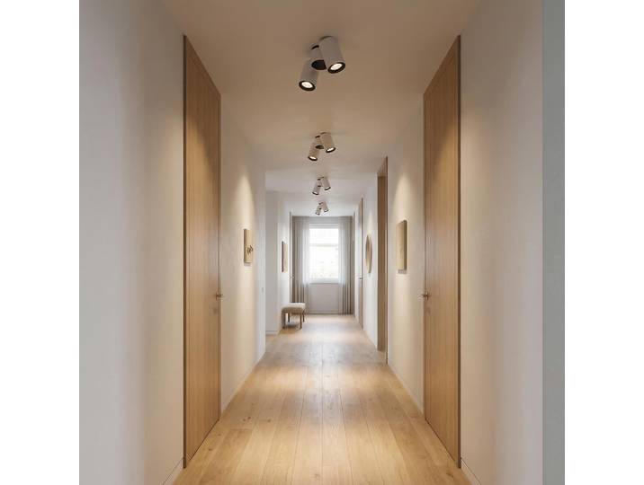 LedsC4 - LED-Deckenleuchte Pipe Double, Weiß, Energiesparend, Einfache Montage, Modernes Design