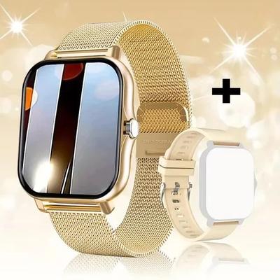 Uplift Essentials Multi Functional Bluetooth Smart Watch golden Ml