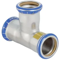 Geberit, Rohrverbindungstechnik, Gas-T-Stück Mapress d= 42mm, egal, Edelstahl (T-Verbindung)