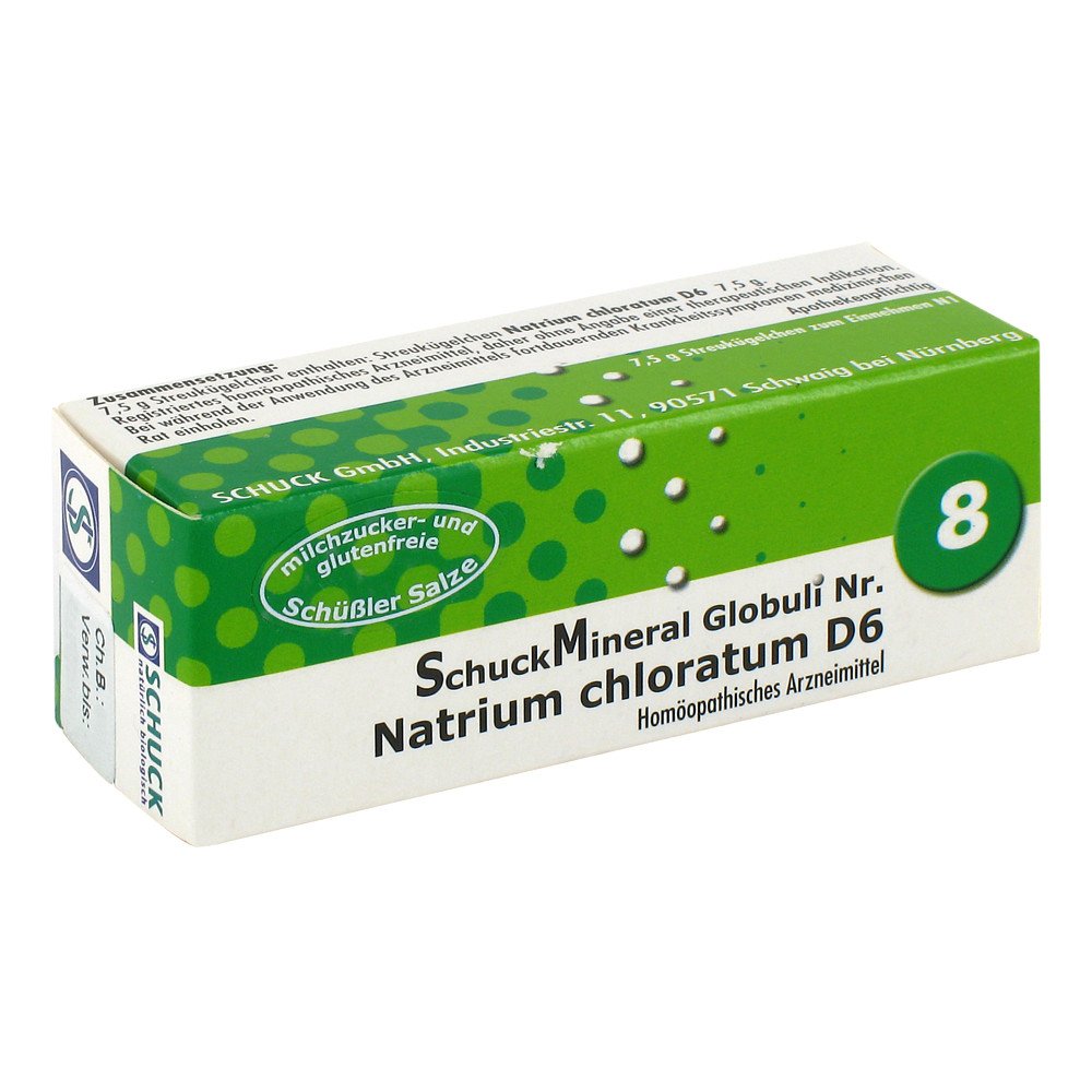 SCHUCK GmbH Arzneimittelfabrik Schuckmineral Globuli 8 Natrium chloratum D6 00425573