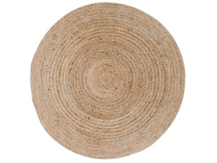 Teppich Runavo nature Einfarbig Jute 90 x 90 cm - Teppich