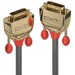 Lindy 36204 DVI-Kabel 5 m DVI-D Grau