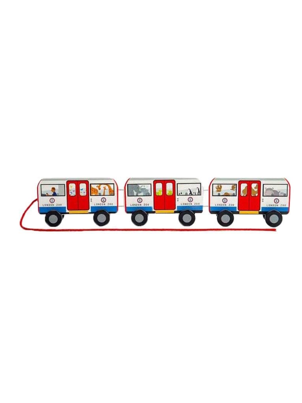 Bigjigs Wooden London Pull Bus