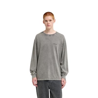 Longtop ELEMENT "Lowcase Pigment", Herren, Gr. L, grau (schwarz slate), Obermaterial: 100% Baumwolle., Tops Shirt