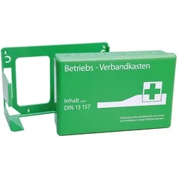 Verbandskasten "Regular" DIN 13157 inkl. Wandhalterung Grün