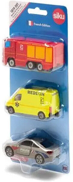 Set 3 véhicules de secours - version France - Siku