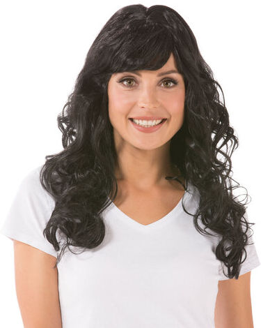 Lockenperücke "Lilly", schwarz