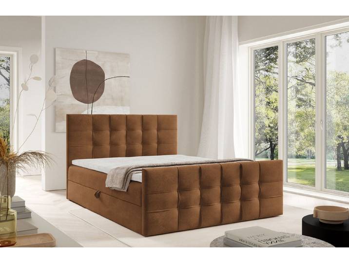 DB-Möbel Boxspringbett Boxspringbett TOP-ONE-elegance, modernes Design Möbel-vom Hersteller