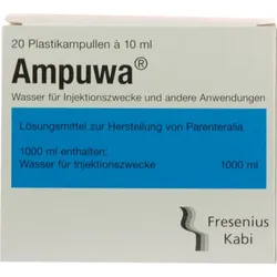 AMPUWA Plastikampullen Injektions-/Infusionslsg. 20X10 ml