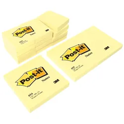 Post-it Haftnotizen, 127 x 76 mm, gelb
