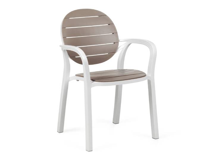Nardi - Palma Armlehnenstuhl, bianco / tortora
