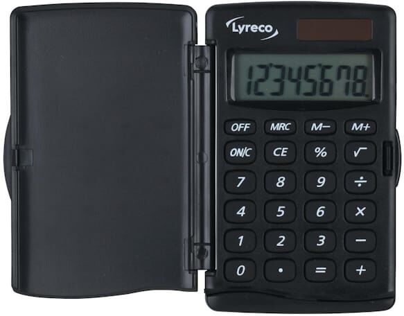 MinirÃ¤knare LYRECO Nomad 8 siffror