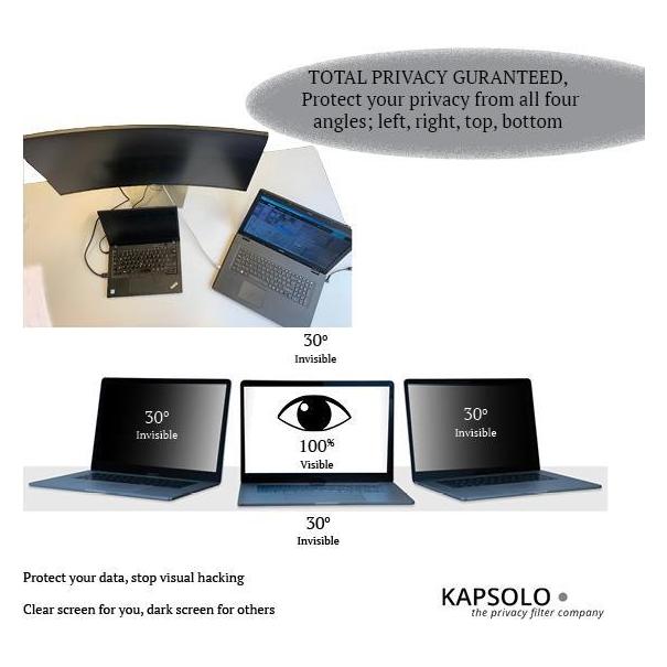 Kapsolo 4-wege Blickschutzfilter selbstklebend für iPhone 13 MINI (Apple iPhone 13 mini) (KAP12738)