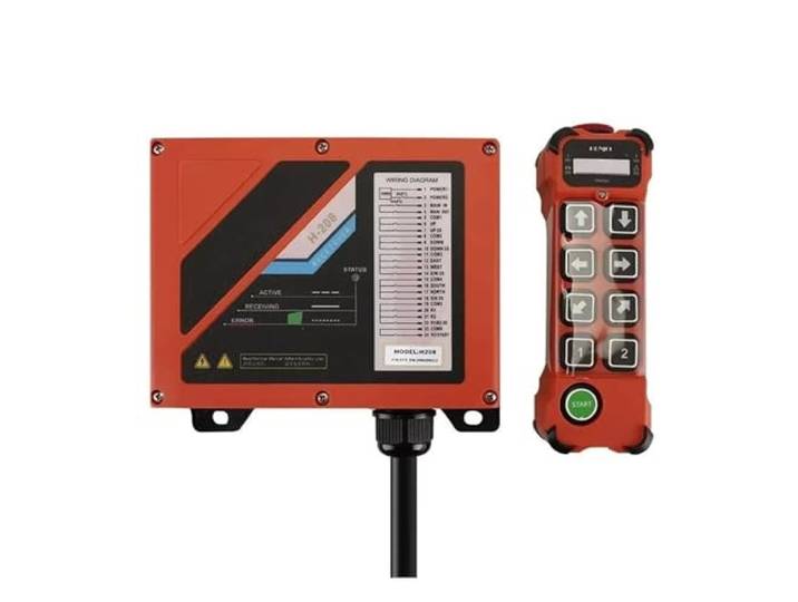 H208 8 Tasten Double Speed ​​Industrial Wireless Radio Crane Fernbedienung Schalter Hebekran Lift Cont(1T1R-AC DC 24-264V)
