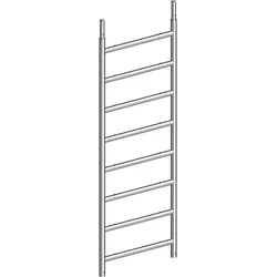 Layher Alu - Standleiter mit 8 Sprossen