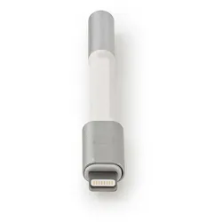 Nedis Lightning-Adapter | Apple Lightning 8-Pin | 3.5 mm Buchse | Vergoldet | rund | Aluminium | Verpackung mit Sichtfenster