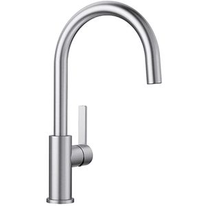 BLANCO Küchenarmatur CANDOR 523120-1, Edelstahl, Hochdruck, 360° schwenkbar