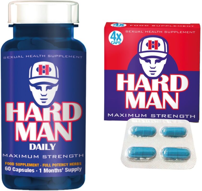 Gold Max Erektionshjälp Paket 7 - Hard Man + Hard Man Daily  - spara 18%