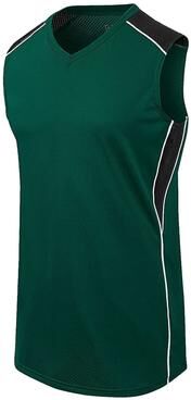 Augusta Sportswear 312162 Athletic Women's Dynamite Jersey T-Shirt in Forest Green/Black/White size XL   Polyester/Spandex Blend