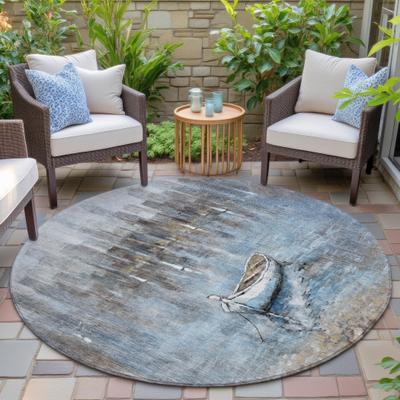 Addison Rugs Machine Washable Indoor/Outdoor Modern Canoe Chantille Rug