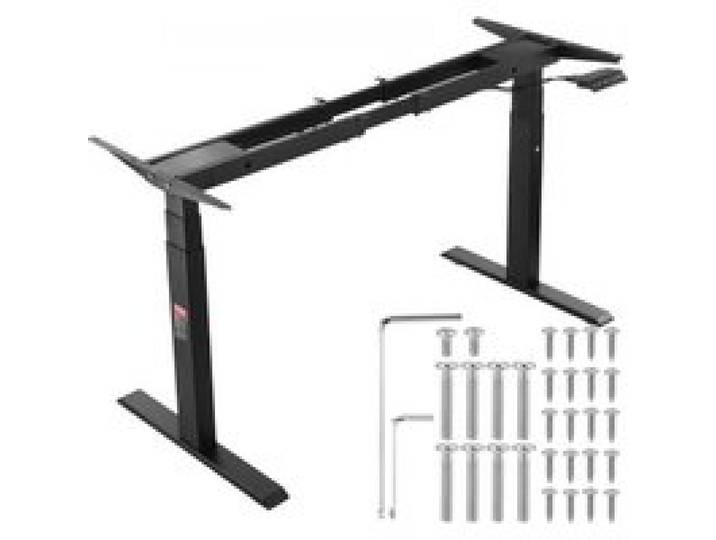 VEVOR Schreibtisch Gestell mit Doppelmotor, einstellbare Höhe 65-129 cm und Länge 110-178 cm, elektrisches Tischgestell, ergonomische Arbeitsstationsbasis, 3 Positionen (nur schwarzer Rahmen)