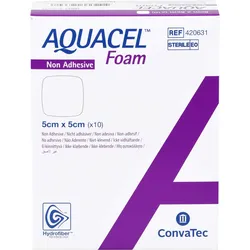 Aquacel Foam Nicht Adhäsiv 5x5cm Verband 10 ST