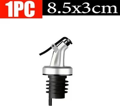 Uplift Treasures Oil Bottle Stopper With Leak Proof Nozzle silver B (1 Pc)