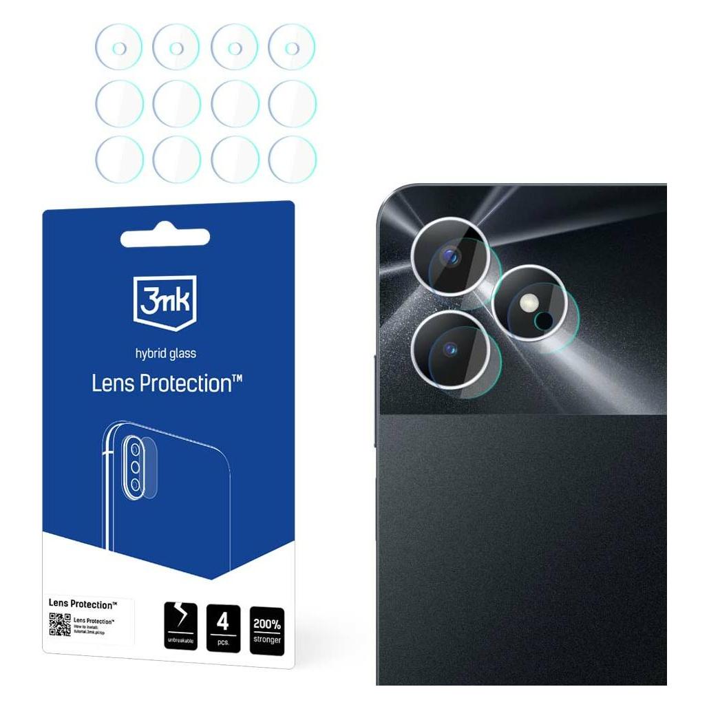 3MK Lens Protect Realme Note 50 Ochrona na obiektyw aparatu 4szt (4 Stk., Realme Note 50) (5903108556774)