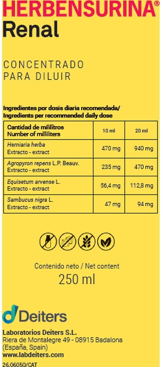 HERBENSURINA concentrado para diluir 250ml