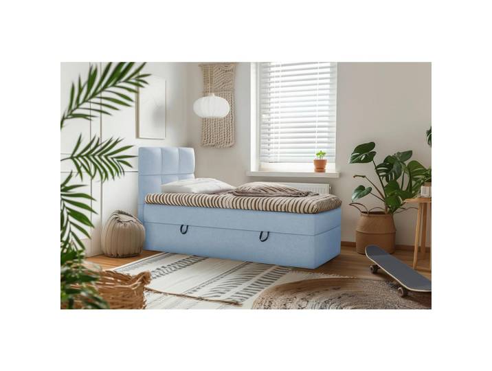 Boxbett mit Topper & Bettkasten 90x200 Polly