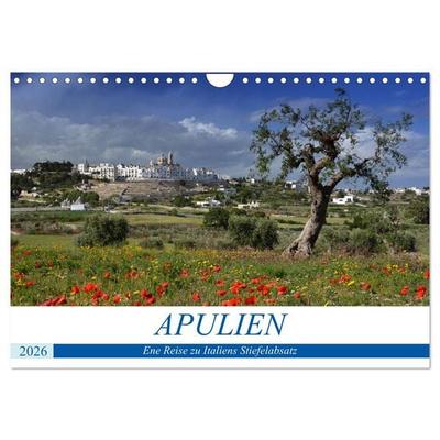 Apulien - Eine Reise zu Italiens Stiefelabsatz (Wandkalender 2026 DIN A4 quer), CALVENDO Monatskalender