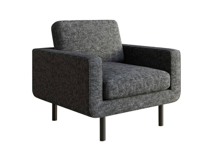 Sessel Suburban Grau B: 70 cm