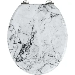 WENKO WC-Sitz Mod. Onyx, aus MDF in edler Marmor-Optik