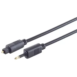 LWL-Kabel 4mm, Toslink-St./3,5mm Opti-St. 1,5m
