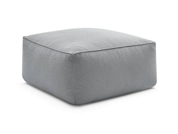 Pouf pour canapé de jardin modulable RIVIERA tissu chiné