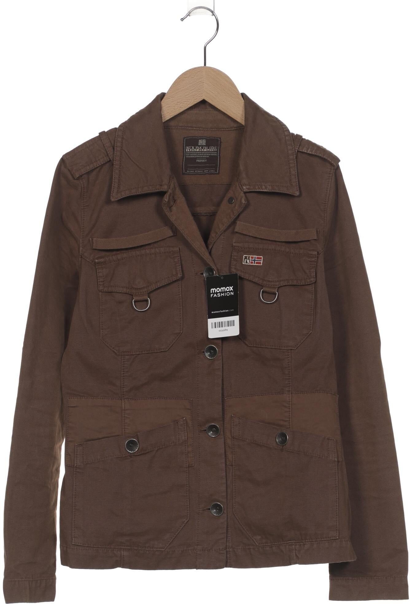 Napapijri Damen Jacke, Braun, Gr. S, Baumwolle - Second Hand