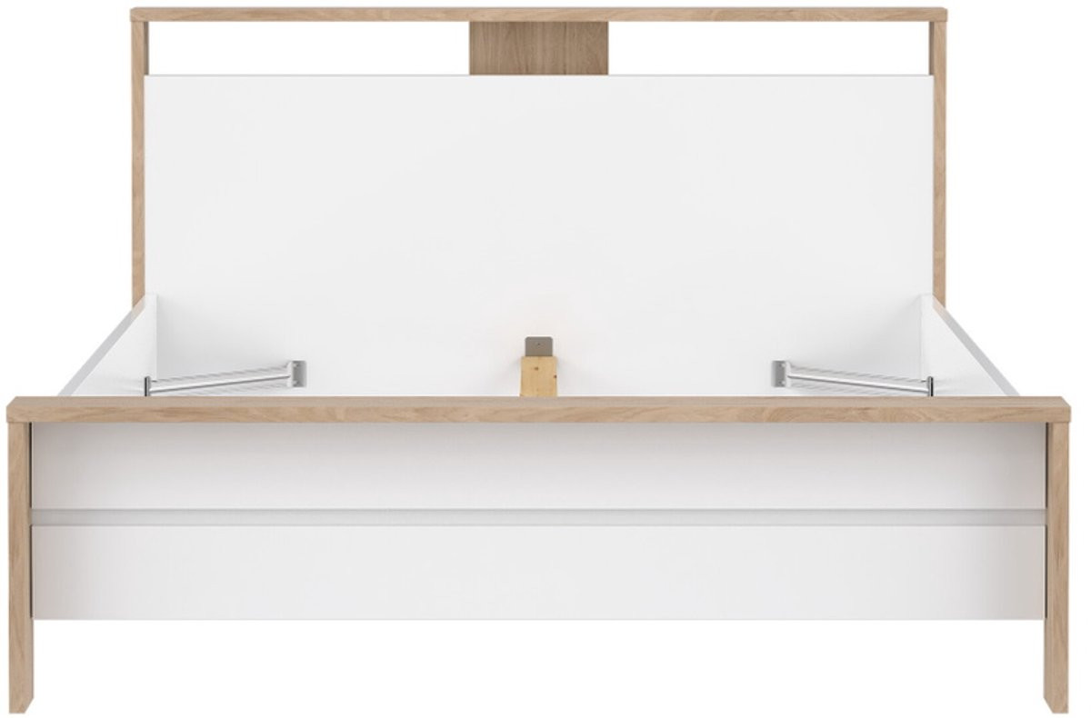 Giga Living Bed Jackson Wit Hoogglans 150x215 cm