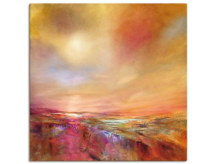 Leinwandbild ARTLAND Den Himmel berühren , pink (farbe bild(er): pink), B:40cm H:40cm, Bilder, Leinwandbild, auf Holzrahmen gespannt