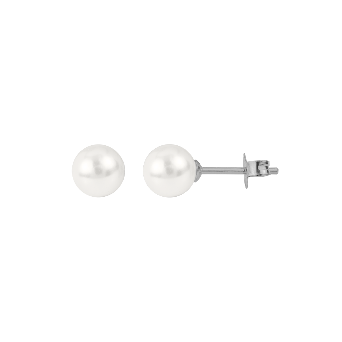 Jacques Lemans Ohrstecker Sterlingsilber mit Perle