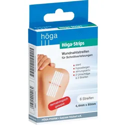 Wundnahtstreifen Höga-Strips 6.4x80Mm 6 ST