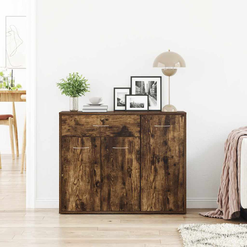 Zipcode Design Attalus 88cm Sideboard Smoked Oak 70cm H X 88cm W X 30cm D