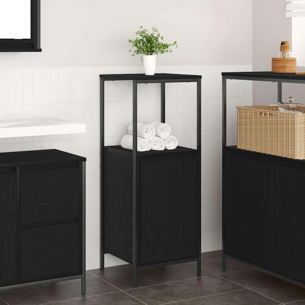 Vrijstaande houten kast voor de badkamer, keuken of hal
