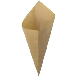 MONOUSO - Spitztüten Pergament Fettabweisend Kraft 22,5cm 80g (2.000 Stück)