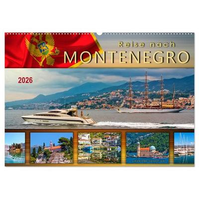 Reise nach Montenegro (Wandkalender 2026 DIN A2 quer), CALVENDO Monatskalender