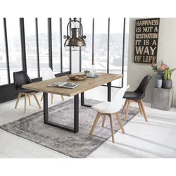 SIT tables & co »Ontario« Esstisch schwarzes Gestell