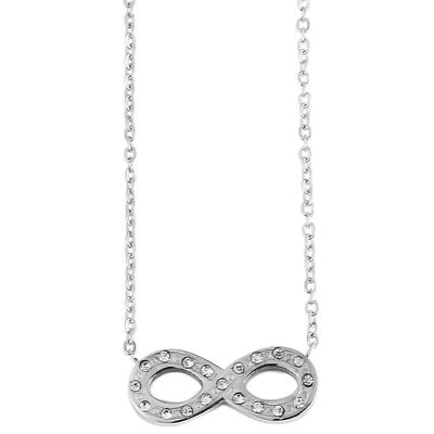 Kette ohne Anhänger ADELIA´S "Halskette mit Anhänger – aus Edelstahl", silber, Halsketten, Damen, 43cm, Edelstahl, Ein Geschenk, das Freude macht